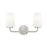 Z-Lite Montford 2 Light Vanity, Brushed Nickel/Matte Opal
