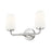Z-Lite Montford 2 Light Vanity, Brushed Nickel/Matte Opal