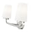 Z-Lite Montford 2 Light Vanity, Brushed Nickel/Matte Opal