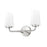 Z-Lite Montford 2 Light Vanity, Brushed Nickel/Matte Opal