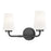 Z-Lite Montford 2 Light Vanity, Matte Black/Matte Opal - 7005-2V-MB