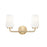 Z-Lite Montford 2 Light Vanity, Modern Gold/Matte Opal
