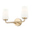Z-Lite Montford 2 Light Vanity, Modern Gold/Matte Opal