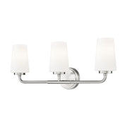 Z-Lite Montford 3 Light Vanity, Brushed Nickel/Matte Opal - 7005-3V-BN