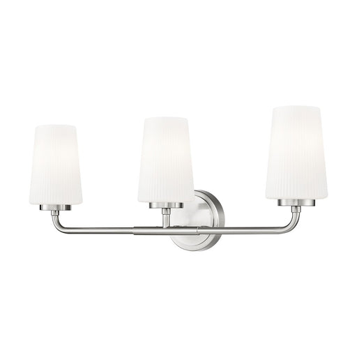 Z-Lite Montford 3 Light Vanity, Brushed Nickel/Matte Opal - 7005-3V-BN