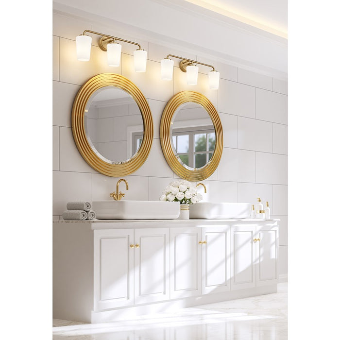 Z-Lite Montford 3 Light Vanity, Modern Gold/Matte Opal