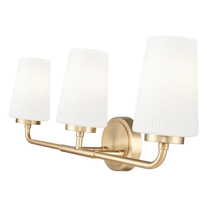 Z-Lite Montford 3 Light Vanity, Modern Gold/Matte Opal