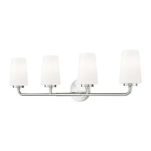 Z-Lite Montford 4 Light Vanity, Brushed Nickel/Matte Opal - 7005-4V-BN