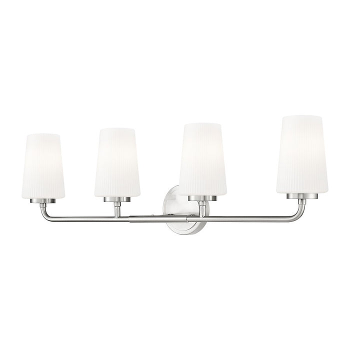 Z-Lite Montford 4 Light Vanity, Brushed Nickel/Matte Opal - 7005-4V-BN