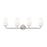 Z-Lite Montford 4 Light Vanity, Brushed Nickel/Matte Opal