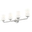 Z-Lite Montford 4 Light Vanity, Brushed Nickel/Matte Opal