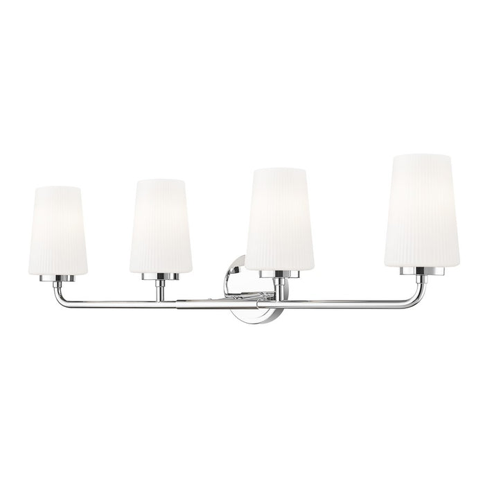Z-Lite Montford 4 Light Vanity, Chrome/Matte Opal - 7005-4V-CH
