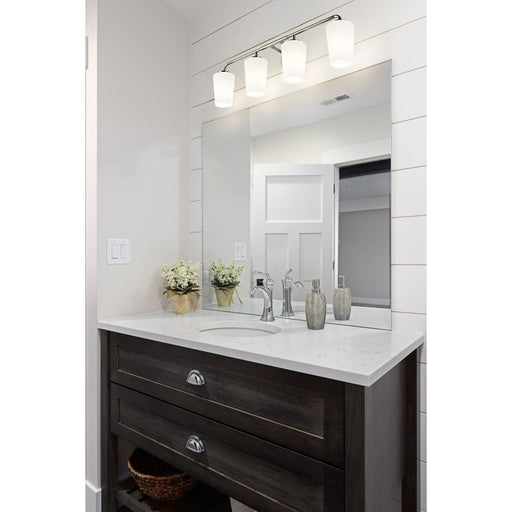 Z-Lite Montford 4 Light Vanity, Chrome/Matte Opal