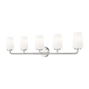 Z-Lite Montford 5 Light Vanity, Brushed Nickel/Matte Opal - 7005-5V-BN