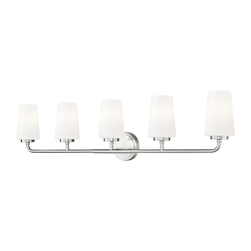 Z-Lite Montford 5 Light Vanity, Brushed Nickel/Matte Opal - 7005-5V-BN