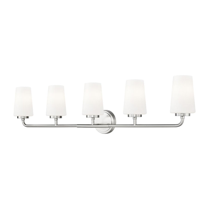 Z-Lite Montford 5 Light Vanity, Brushed Nickel/Matte Opal - 7005-5V-BN