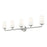 Z-Lite Montford 5 Light Vanity, Brushed Nickel/Matte Opal