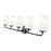 Z-Lite Montford 5 Light Vanity, Matte Black/Matte Opal