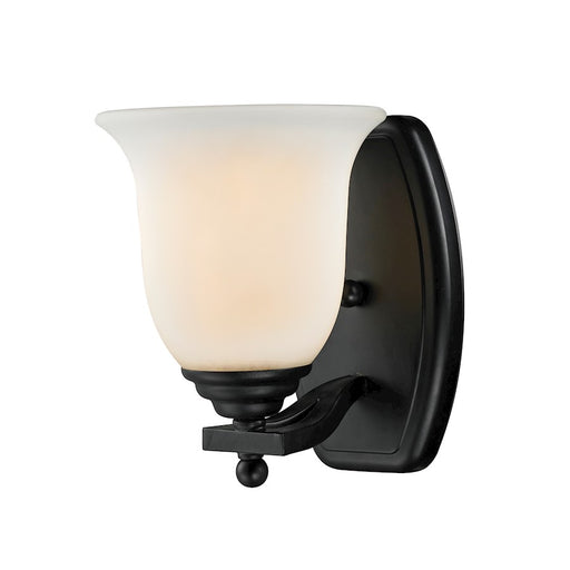 Z-Lite Lagoon 1 Light Vanity Light, Bronze, Matte Opal - 702-1V-BRZ
