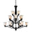 Z-Lite Lagoon 15 Light Chandelier, Matte Black, Matte Opal - 703-15-MB