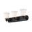 Z-Lite Lagoon 3 Light Vanity Light, Matte Black, Matte Opal - 703-3V-MB