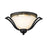 Z-Lite Lagoon 3 Light Ceiling, Matte Black, Matte Opal - 703F3-MB
