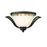 Z-Lite Lagoon 3 Light Ceiling, Matte Black/Matte Opal
