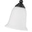 Z-Lite Lagoon 1 Light Mini Pendant, Matte Black/Matte Opal