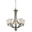 Z-Lite Lagoon 5 Light Chandelier, Brushed Nickel, Matte Opal - 704-5-BN