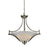Z-Lite Lagoon 3 Light Pendant, 24x24", Brushed Nickel, Matte Opal - 704P-BN