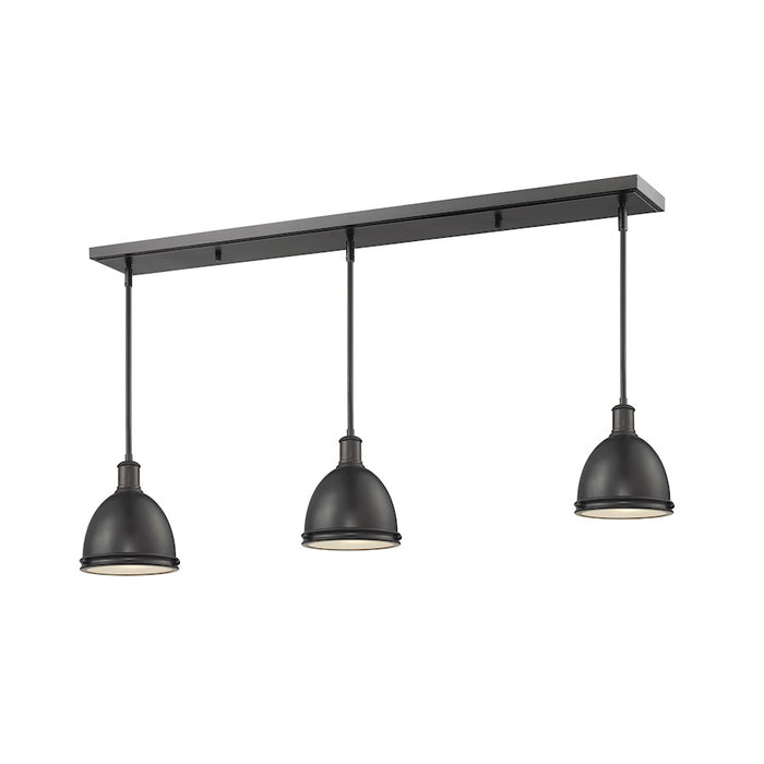 Z-Lite Mason 3 Light Island/Billiard Light, 50x8x9.75", Bronze, Bronze - 708MP-3BRZ
