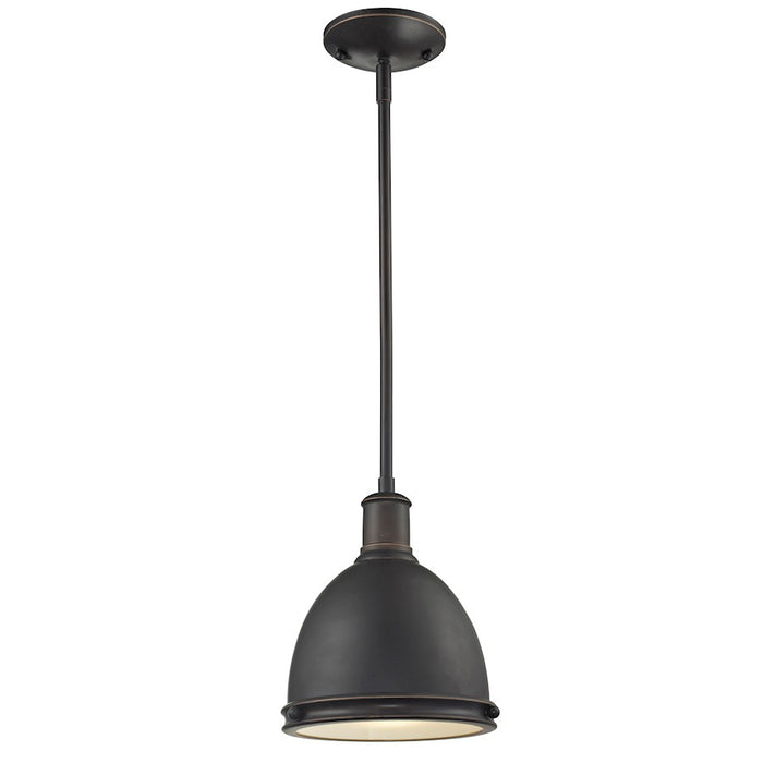 Z-Lite Mason 1 Light Mini Pendant, Olde Bronze, Olde Bronze - 709MP-OB