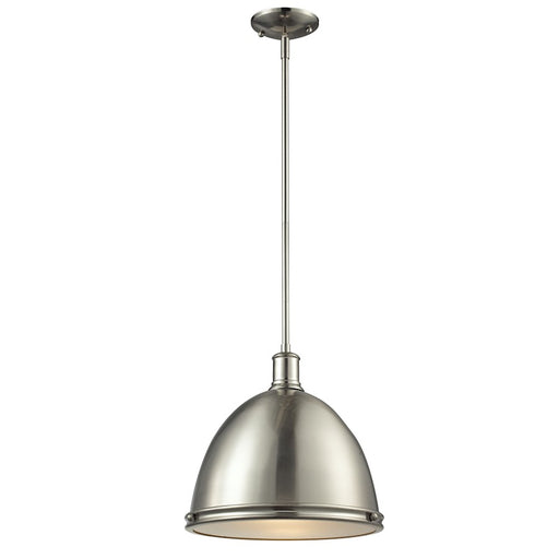 Z-Lite Mason 1 Light Pendant, Brushed Nickel, Brushed Nickel - 710P13-BN
