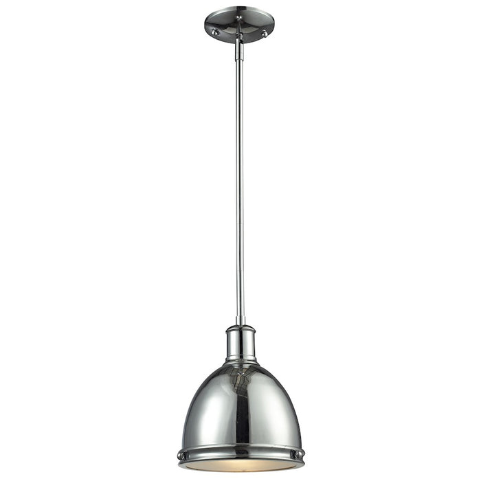 Z-Lite Mason 1 Light Mini Pendant, Chrome, Chrome - 711MP-CH