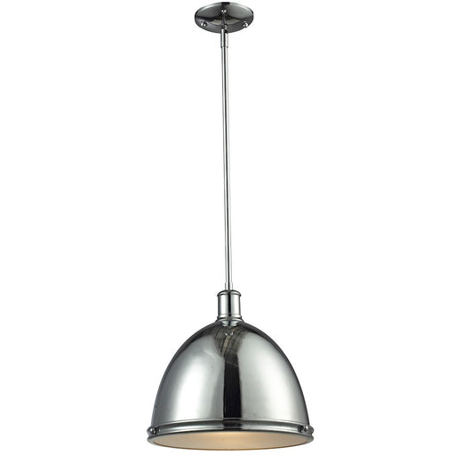 Z-Lite Mason 1 Light Pendant, Chrome, Chrome - 711P13-CH