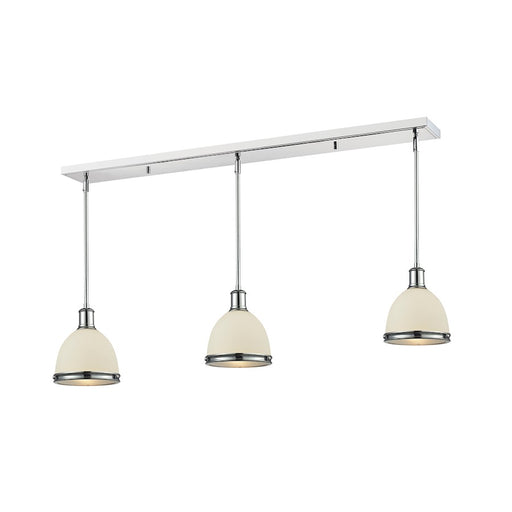 Z-Lite Mason 3 Light Island/Billiard Light, 50x8x9.75", Chrome, Opal - 715MP-3CH