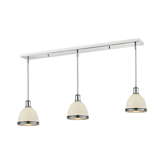 Z-Lite Mason 3 Light Island/Billiard Light, 50x8x9.75", Chrome, Opal - 715MP-3CH
