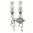 Z-Lite Melina 2 Light Wall Sconce, Antique Silver, Clear Seedy - 720-2S-AS