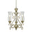 Z-Lite Melina 3 Light Chandelier, Antique Silver, Clear Seedy - 720-3-AS