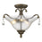 Z-Lite Melina 3 Light Semi Flush Mount, Golden Bronze, Cognac Seedy - 720SF3-GB