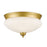 Z-Lite Amon 2 Light Flush Mount, Satin Gold, Matte Opal - 721F2-SG