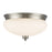 Z-Lite Amon 3 Light Flush Mount, Brushed Nickel, Matte Opal - 721F3-BN