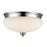 Z-Lite Amon 3 Light Flush Mount, Chrome, Matte Opal - 721F3-CH