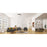 Z-Lite Amon 3 Light Large Flush Mount, Black