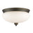 Z-Lite Amon 3 Light Flush Mount, Olde Bronze, Matte Opal - 721F3-OB