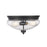 Z-Lite Amon 2 Light Small Flush Mount, Matte Black - 722F2-MB