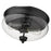 Z-Lite Amon 2 Light Small Flush Mount, Matte Black