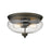 Z-Lite Amon 2 Light Flush Mount, Olde Bronze, Clear Seedy - 722F2-OB