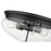 Z-Lite Amon 3 Light Large Flush Mount, Matte Black