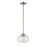 Z-Lite Amon 1 Light Mini Pendant, Brushed Nickel, Clear Seedy - 722MP-BN